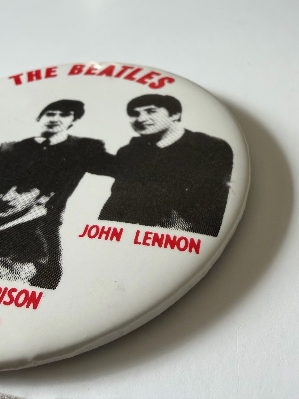 Vintage 1960s The Beatles Fab Four Oversized 3.5” Pictorial Pinback Button - Picture 5 of 7